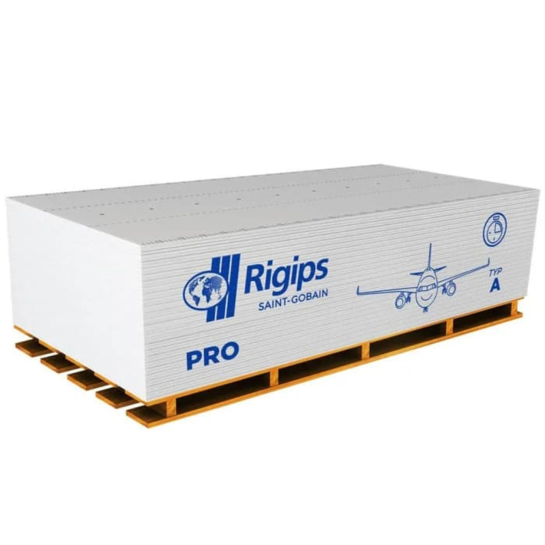 Гіпсокартон звичайний RIGIPS PRO (GKB) 1200x2500x9,5