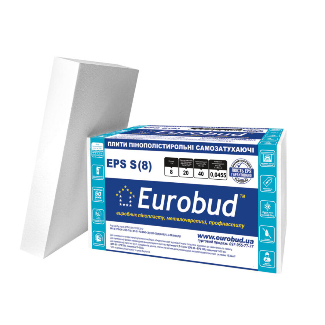 ПСБ-С-25 EPS S Ecotherm Plus (8кг/м3)