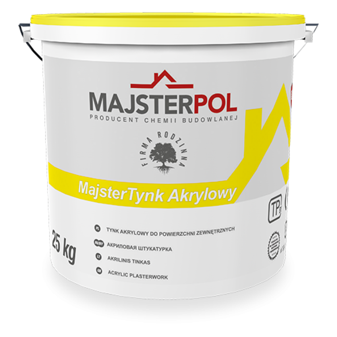 MAJSTERPOL (штукатурка декоративна акрилова "баранек" ) 25 кг база | Розхід 11-13м²